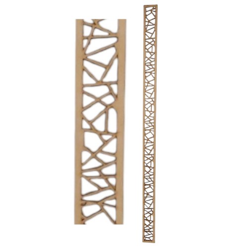 Listwa drewniana maskownica 89x5cm wycinana laserowo wzór 1096 sklejka 5mm