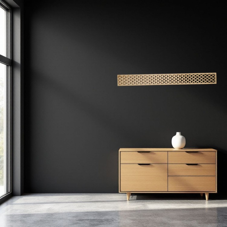 Nowoczesna listwa ozdobna 89 x 10 cm ażurowy wzór 1003 sklejka 5 mm