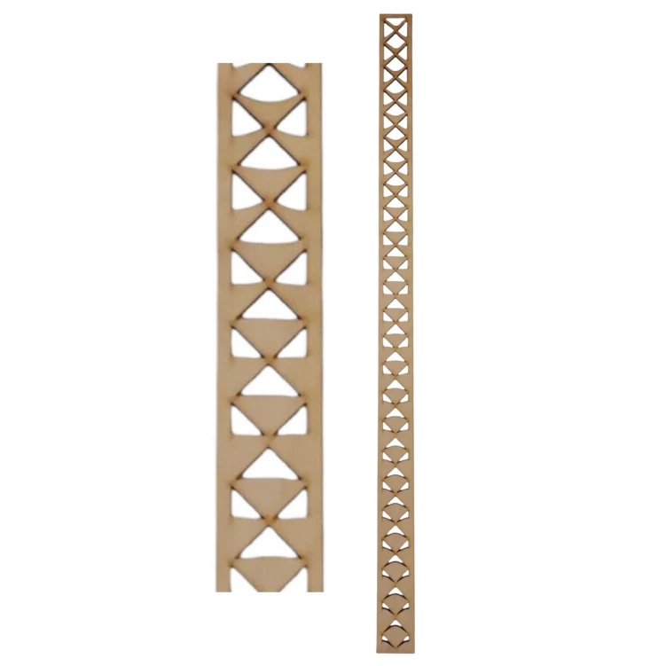 Nowoczesna listwa ozdobna 89x5cm ażurowy wzór 1003 sklejka 5 mm