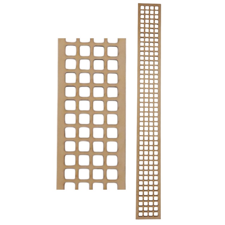 Nowoczesna listwa ozdobna 89 x 10 cm panel ażurowy wzór 1002 sklejka 5 mm