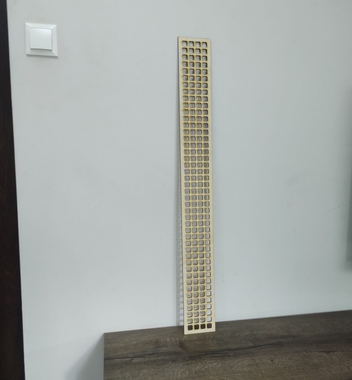 Nowoczesna listwa ozdobna 89 x 10 cm panel ażurowy wzór 1002 sklejka 5 mm