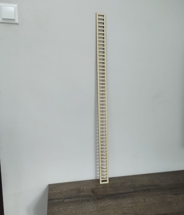 Dekoracyjna listwa drewniana 89x5 cm wycinana laserowo wzór 933 sklejka 5mm