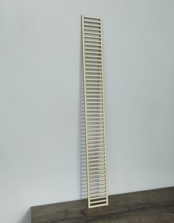 Listwa ażurowa 89 x 10 cm maskownica wnęk, ścian, wzór 933 sklejka 5 mm