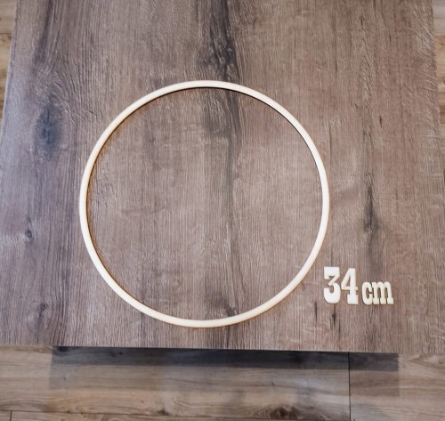34 cm Koło kółko obręcz drewniana baza do makramy