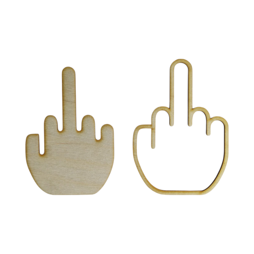 Ikona symbol zestaw 2 szt. ikona z humorem 7,5 x 12 cm znak PALEC REAKCJI