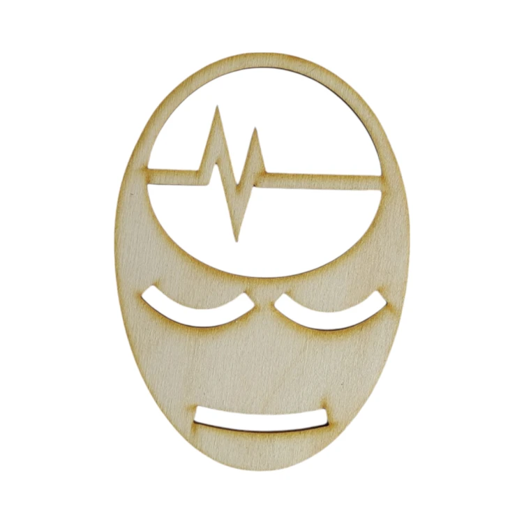 Graficzny symbol ze sklejki ikona relaksu 8,5 x 12 cm Mind Focus