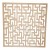 Ażurowy panel 59x59 cm dekoracyjny ze sklejki 3 mm  geometryczny wzór 113 Wycinany laserowo  PROMOCJA!