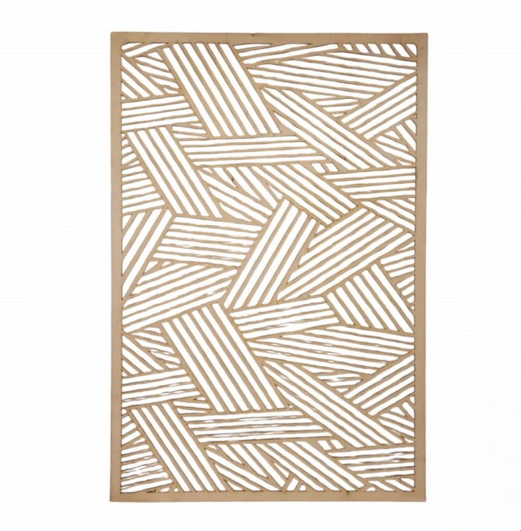 Płyta ażurowa drewniana wzór geometryczny 19 maskownica 89x59 cm gr 3mm