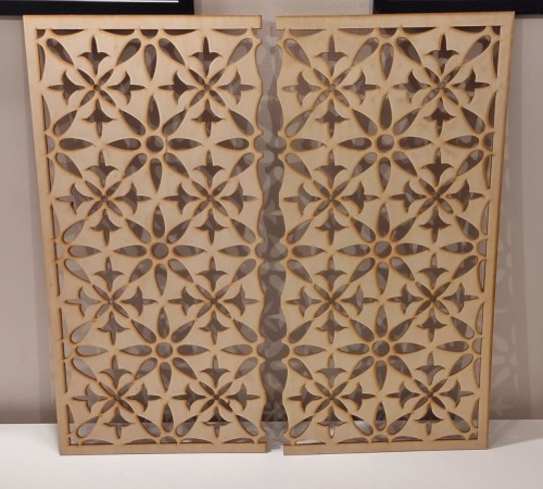 Pamel ażurowy maskownica 63,5 x 63,5 cm  wzór 142 sklejka 3 mm