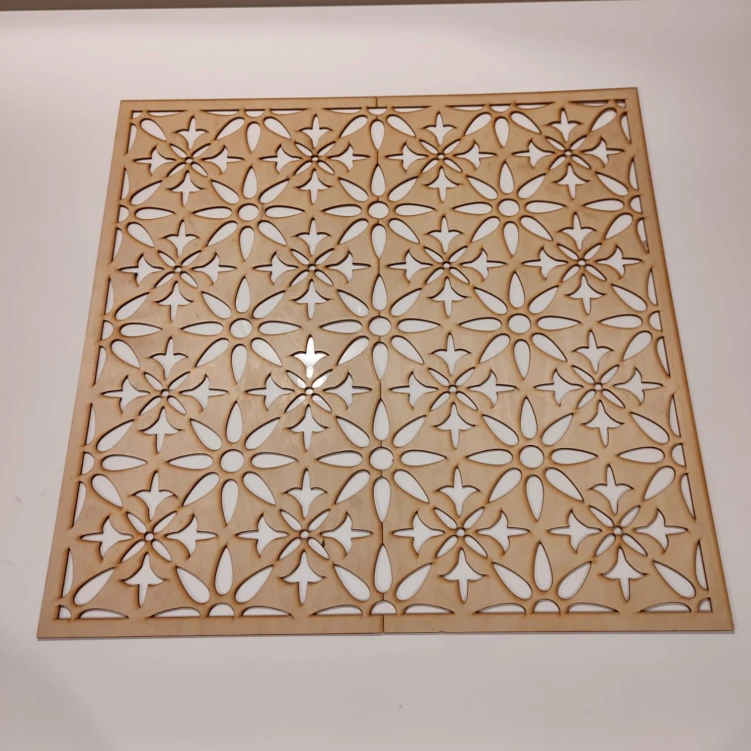 Pamel ażurowy maskownica 63,5 x 63,5 cm  wzór 142 sklejka 3 mm