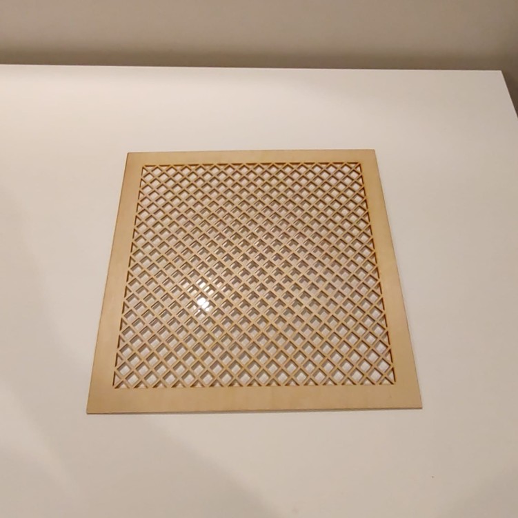 Pamel ażurowy maskownica 43 x 43 cm wzór 78 sklejka 3  mm