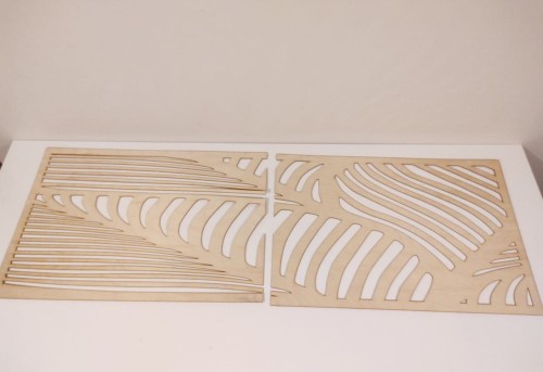 Pamel ażurowy maskownica 54 x 153,5  cm wzór 106 sklejka 3 mm