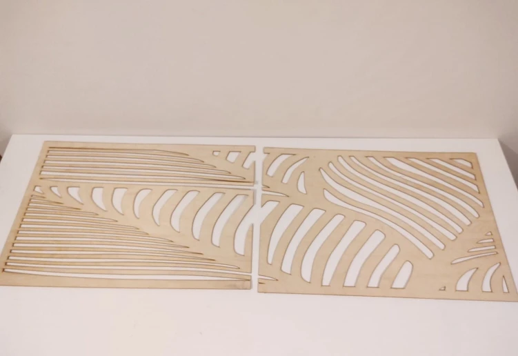 Pamel ażurowy maskownica 54 x 153,5  cm wzór 106 sklejka 3 mm
