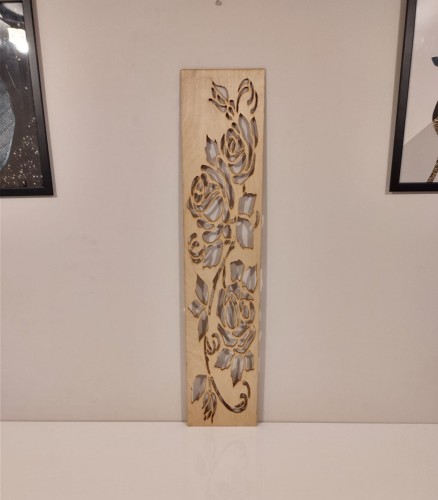 Pamel ażurowy maskownica 19, x 89 cm wzór róża sklejka 3 mm