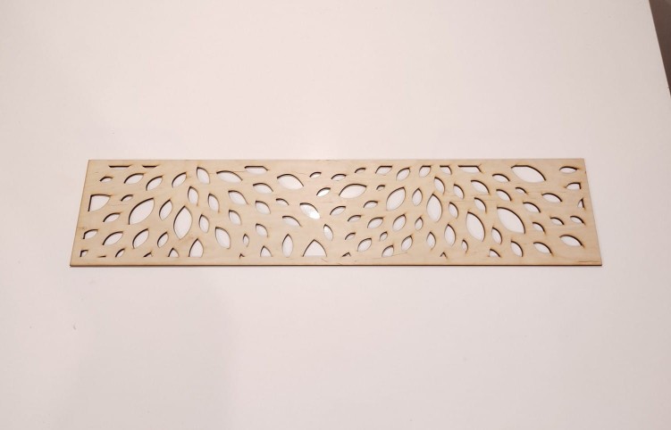 Pamel ażurowy maskownica 19,5 x 89 cm wzór 22 sklejka 5 mm
