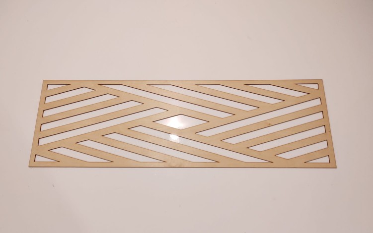 Pamel ażurowy maskownica 29 x 89 cm wzór 69 sklejka 3 mm