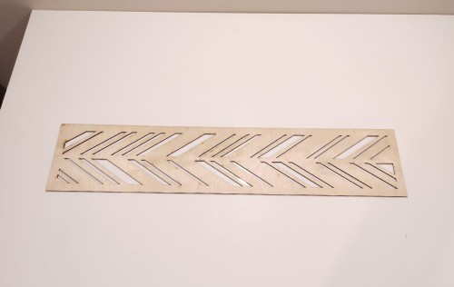 Pamel ażurowy maskownica 19 x 89  cm wzór 47 sklejka 4 mm