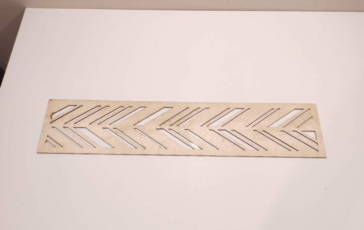 Pamel ażurowy maskownica 19 x 89  cm wzór 47 sklejka 4 mm