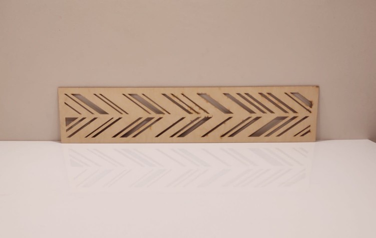 Pamel ażurowy maskownica 19 x 89  cm wzór 47 sklejka 4 mm