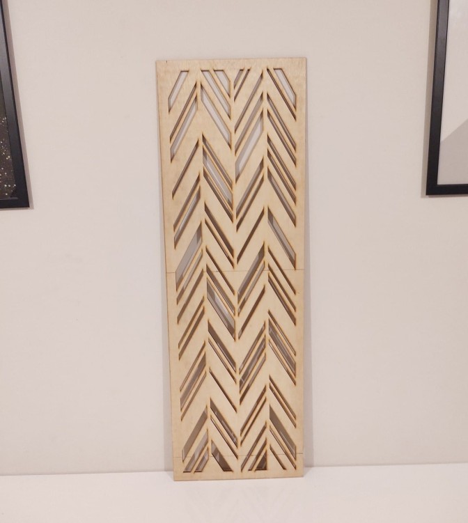 Pamel ażurowy maskownica 29 x 89  cm wzór 47 sklejka 4 mm