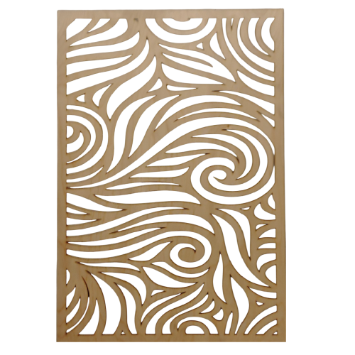 Panel drewniany Maskownica Wycinana laserowo 90 x 60 cm wzór 311 gr. 5 mm