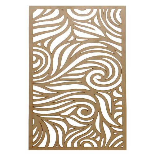 Panel drewniany Maskownica Wycinana laserowo 90 x 60 cm wzór 311 gr. 3 mm