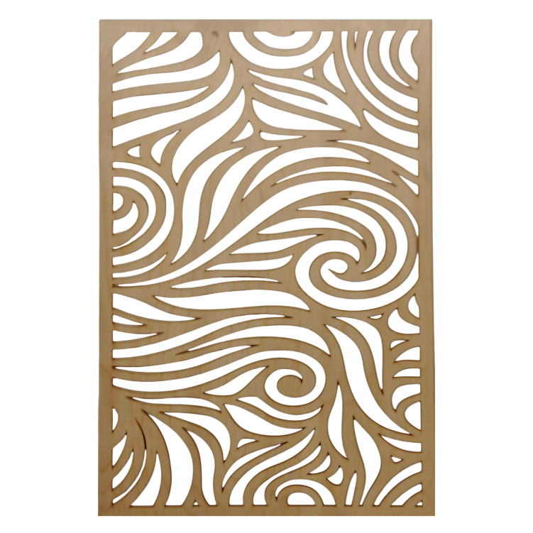 Panel drewniany Maskownica Wycinana laserowo 90 x 60 cm wzór 311 gr. 3 mm