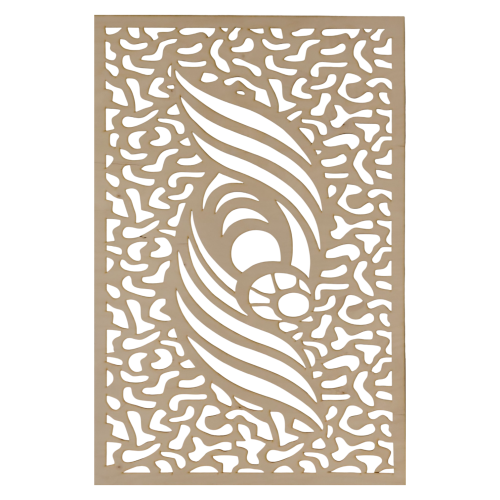 Ażurowy panel drewniany Dekoracyjna maskownica 90x60 cm wzór 312 gr. 3mm