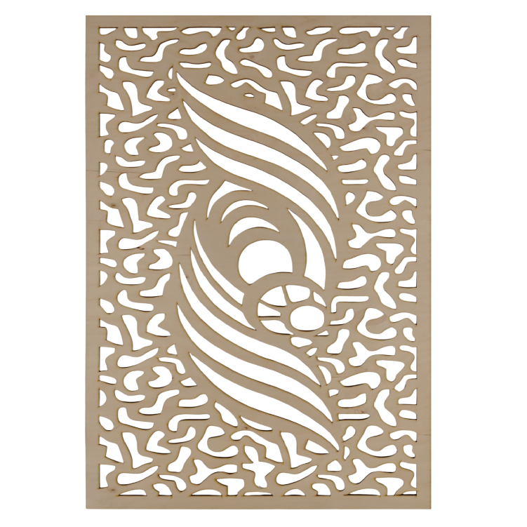 Ażurowy panel drewniany Dekoracyjna maskownica 90 x 60 cm wzór 312 gr. 5mm