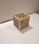 Pudełko drewniane ażurowe 20x20x20cm skrzynka ze sklejki Pudełka na wymiar