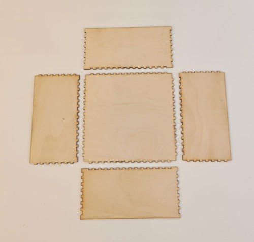Pudełko drewniane organizer 20x20x10cm skrzynka sklejka Pudełko na wymiar