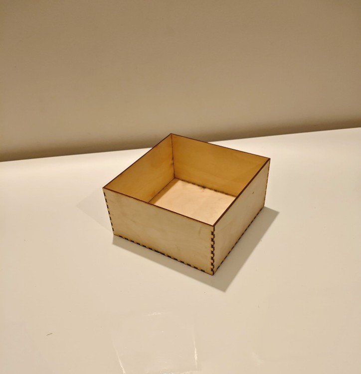 Pudełko drewniane organizer 20x20x10cm skrzynka sklejka Pudełko na wymiar