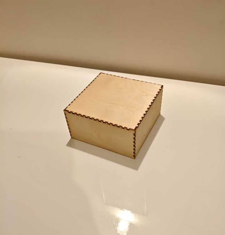 Pudełko drewniane organizer 20x20x10cm skrzynka sklejka Pudełko na wymiar