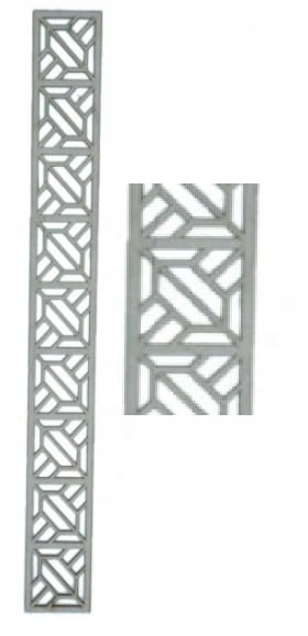 89x10 cm wzor 98 gr.3mm Listwa ażurowa