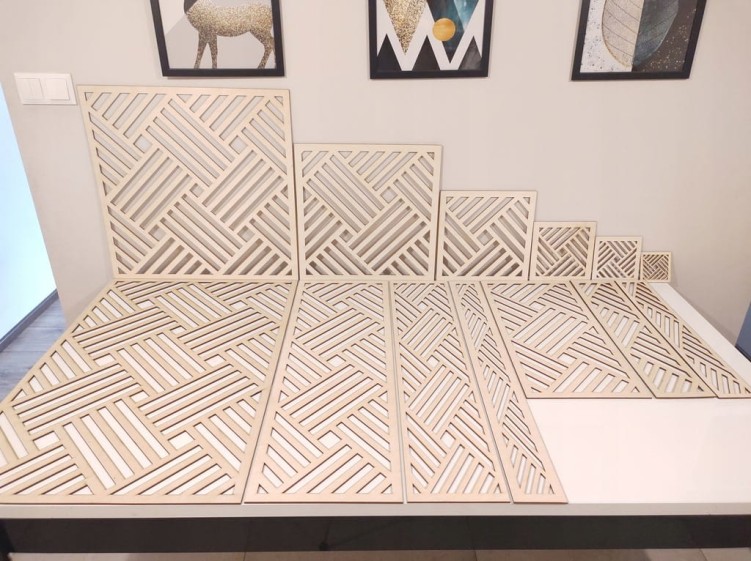 59x89 cm wzór 125 gr. 3mm Panele ażurowa
