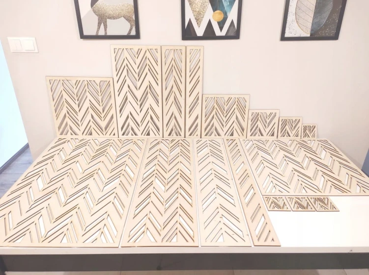 59x89 cm wzór 47 gr. 3mm Panele ażurowa