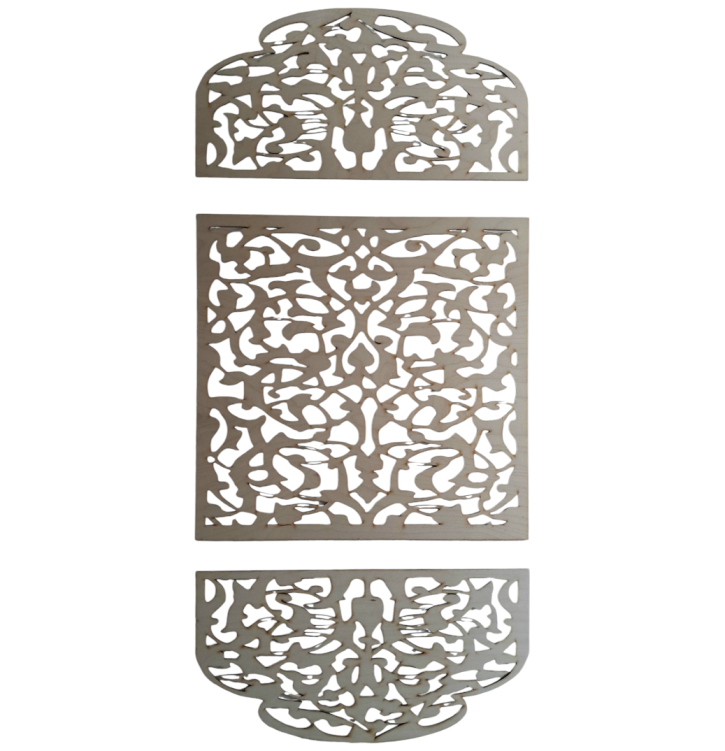 80x40cm wzór 71 gr. 3mm Panel ażurowy 3el.