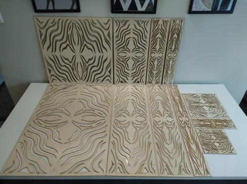 89x29 cm wzór 25 gr. 3mm Panel ażurowy